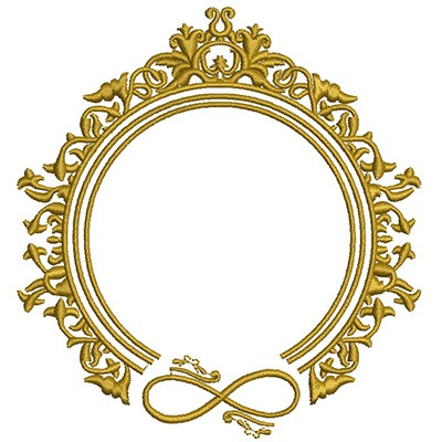 Matriz de matriz Matriz De Bordado Moldura Provençal Infinito